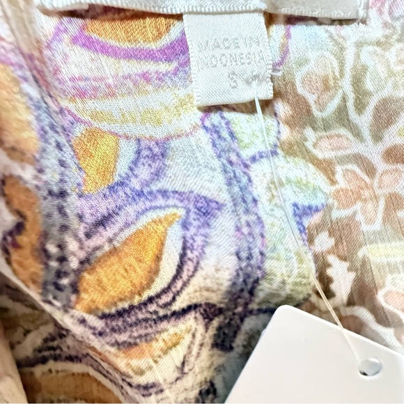 Guess Pastel Patterned Long Sleeve Dress - Picture 10 of 11